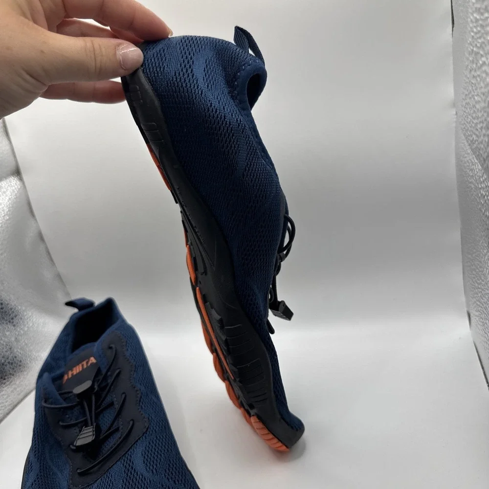 Hiitave Men 5 Wide Toes Barefoot Water Creek Shoes Navy Size 8 #823